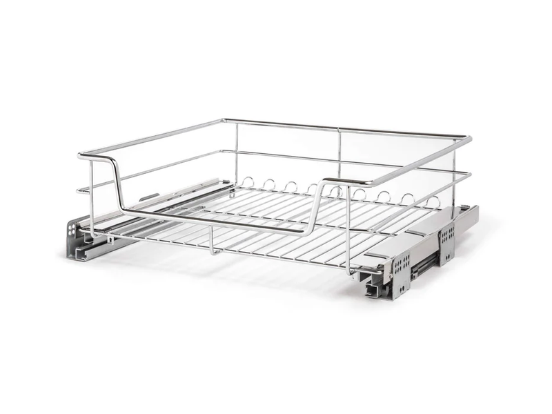 Organizador canastilla acero inoxidable extraible 45cm-1