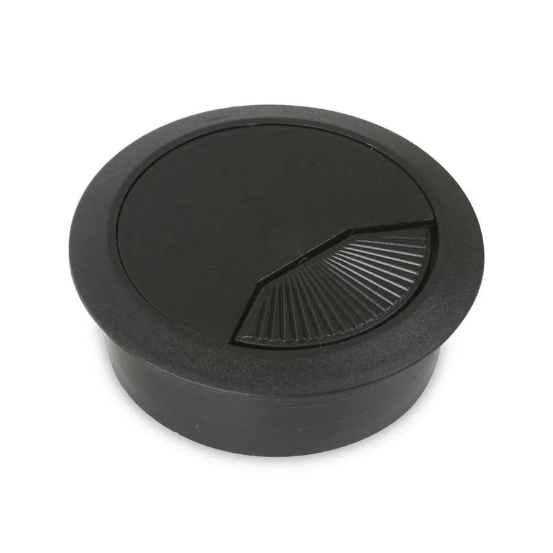 Pasacable para escritorio negro 60mm