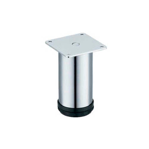 Pata para mueble regulable color acero inoxidable 80mm