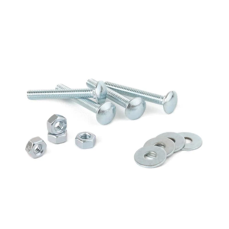 Perno cabeza coche + tuerca + arandela 1/4x2" x unidad