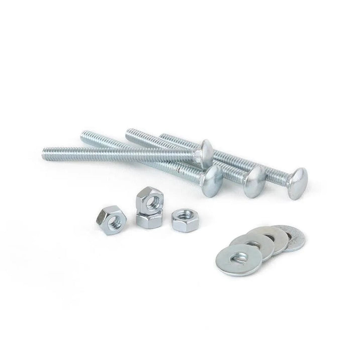 Perno cabeza coche + tuerca + arandela 1/4x3" x unidad