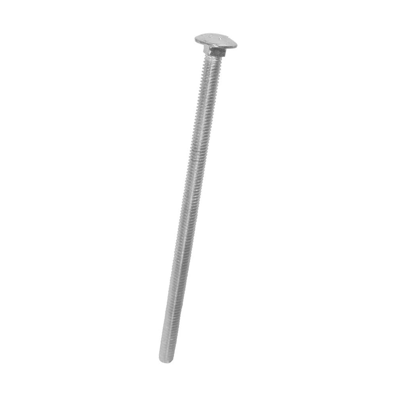 Perno cabeza coche + tuerca + arandela 1/4x5" x unidad