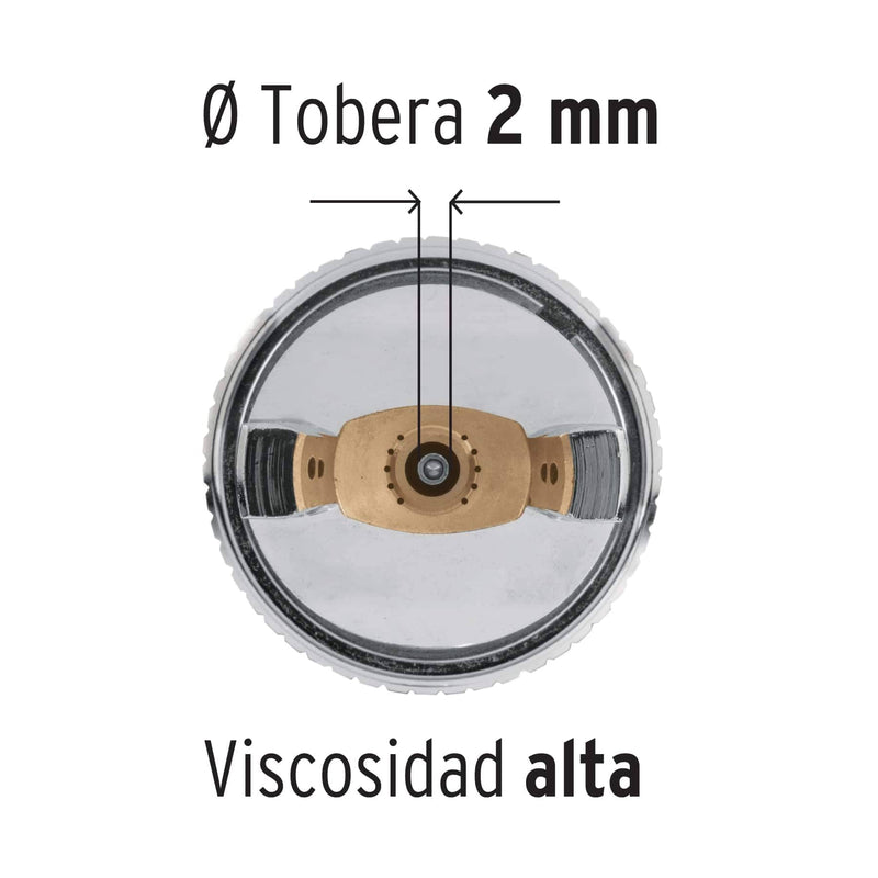 Pistola para pintar gravedad 2.0 Truper