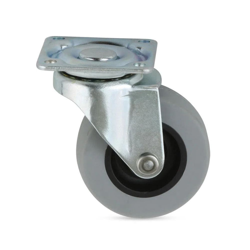 Rueda para mueble giratorio gris 2"