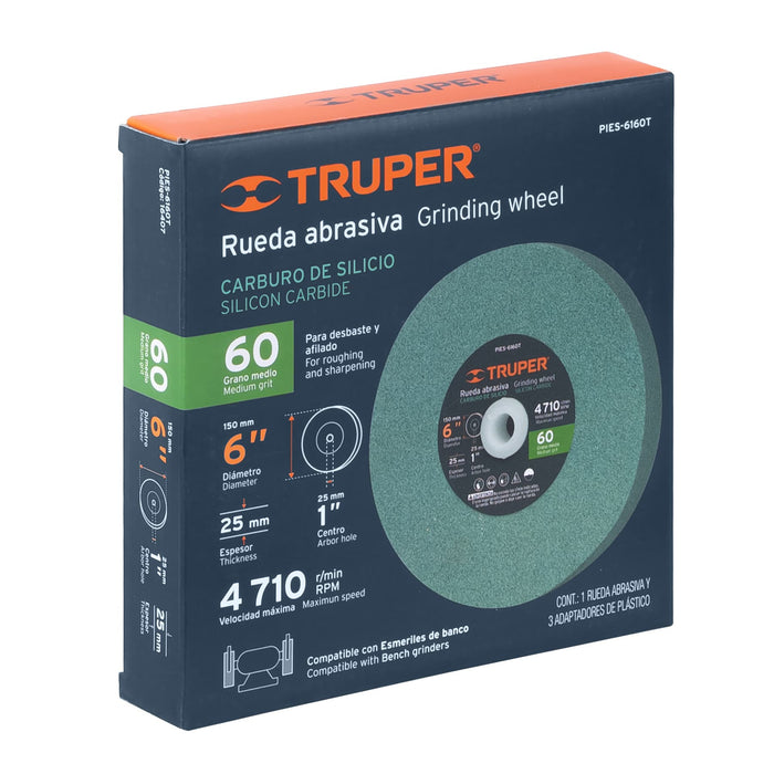 Rueda abrasiva 6"x1" Truper