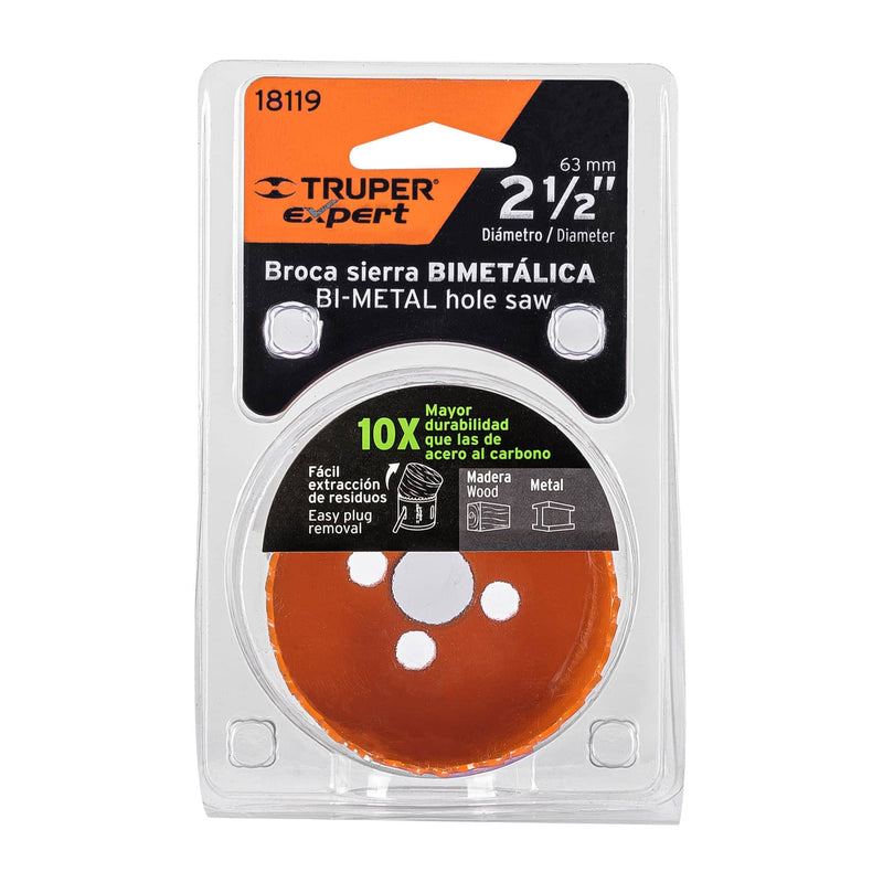 Sierra copa para metal 2-1/2" Truper