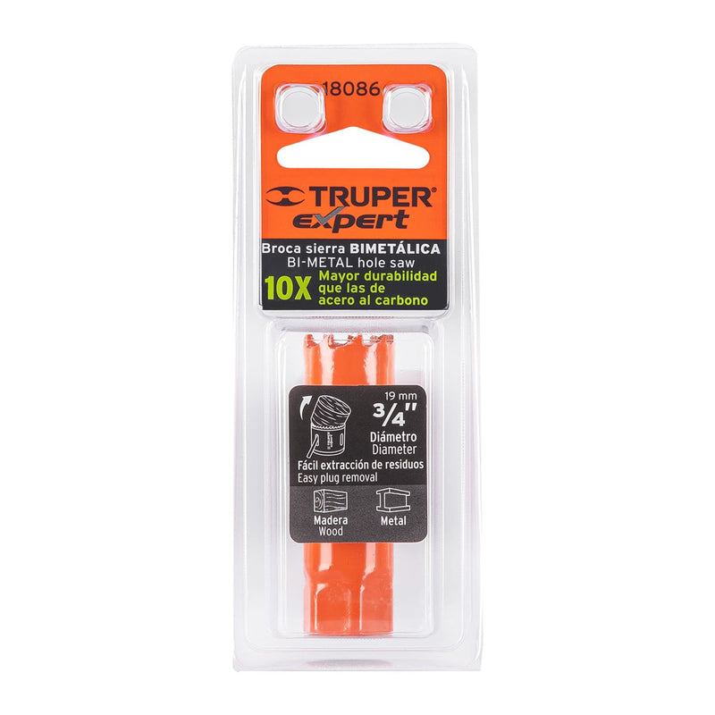 Sierra copa para metal 3/4" Truper