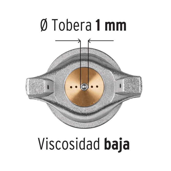 Soplete para pintar gravedad 1.0 Truper - 1