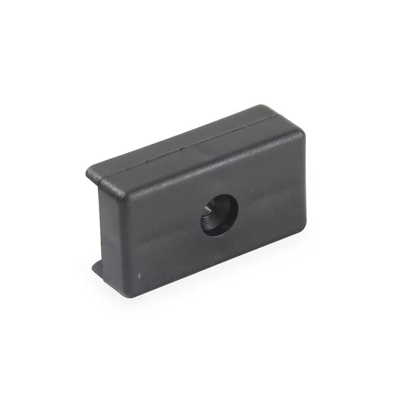 Soporte deslizador para melamina negro 18mm x 100 unidades