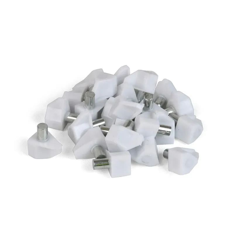 Soporte metal plastico blanco x 100 unidades
