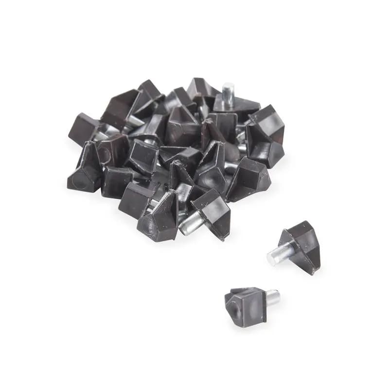 Soporte metal plastico negro x 100 unidades