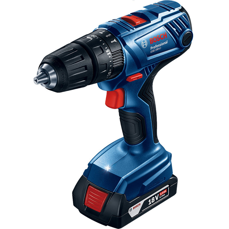 Taladro percutor inalámbrico 18V GSB 180 LI Bosch