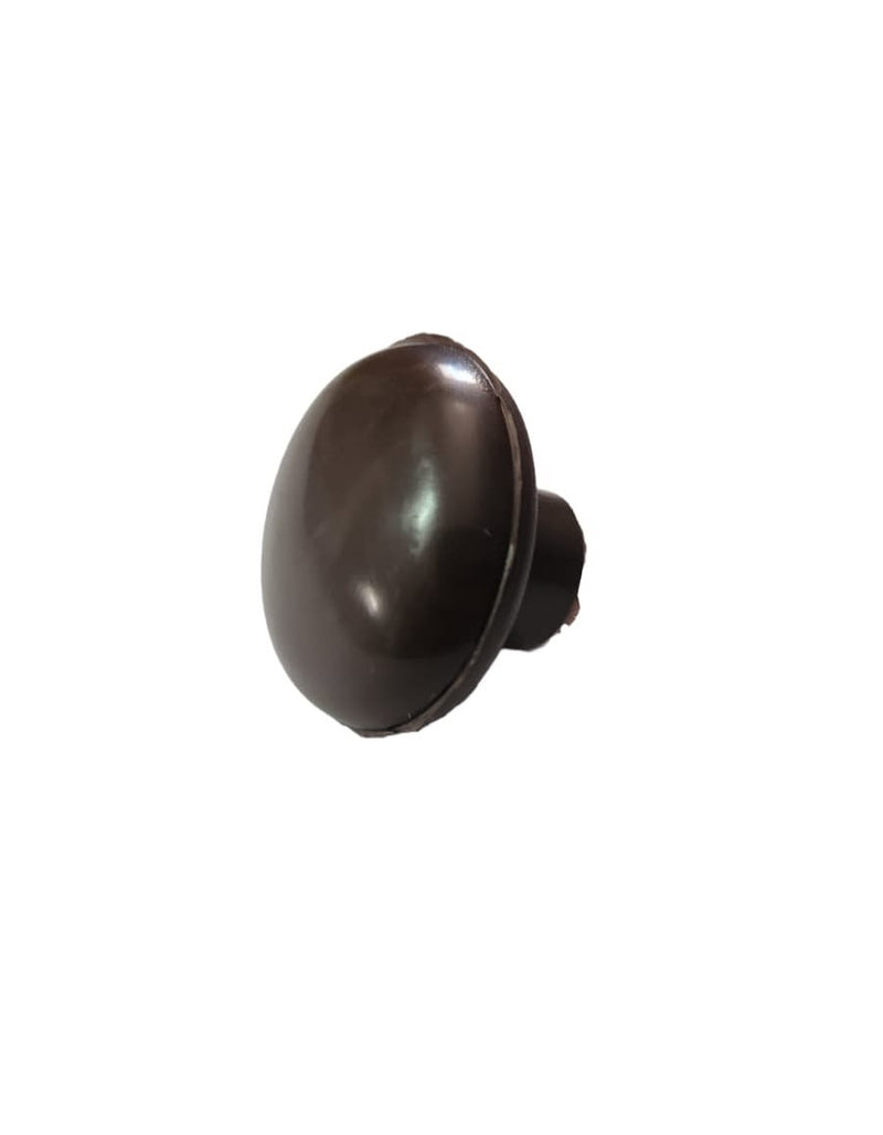 Tirador de plastico perilla grande maron