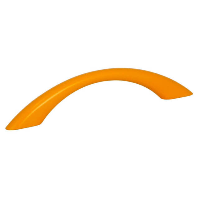 Tirador de plastico ovalado pequeño anaranjado