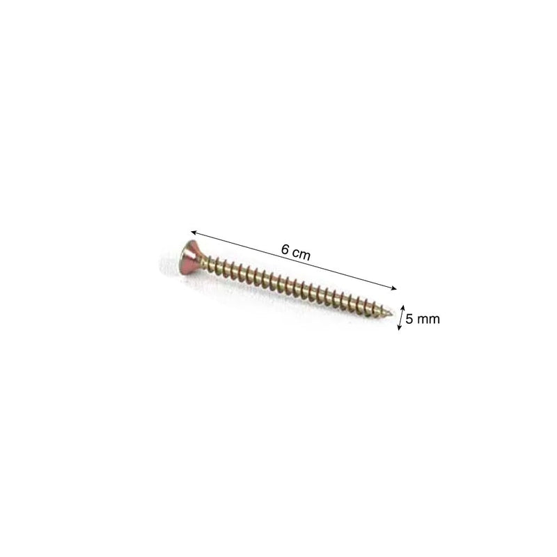 Tornillo para madera 5.0x60mm x 100 unidades