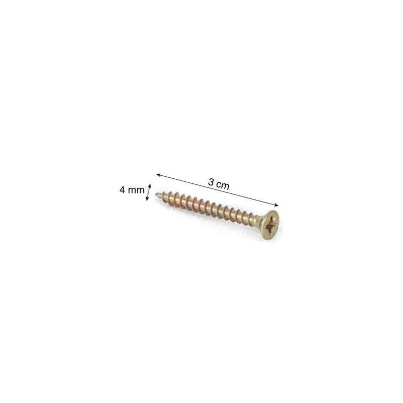 Tornillo para melamina 4.0x30mm x 100 unidades