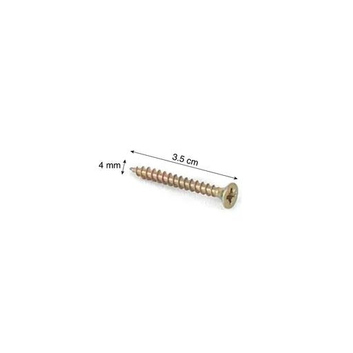 Tornillo para melamina 4.0x35mm x 100 unidades