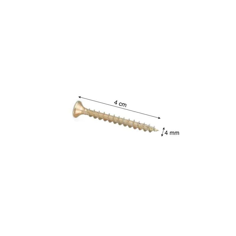 Tornillo para melamina 4.0x40mm x 100 unidades