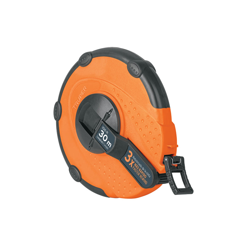 Wincha de 30 metros fibra de vidrio Truper